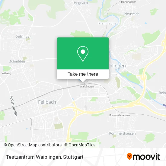 Карта Testzentrum Waiblingen