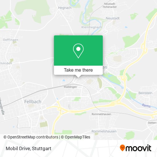 Mobil Drive map