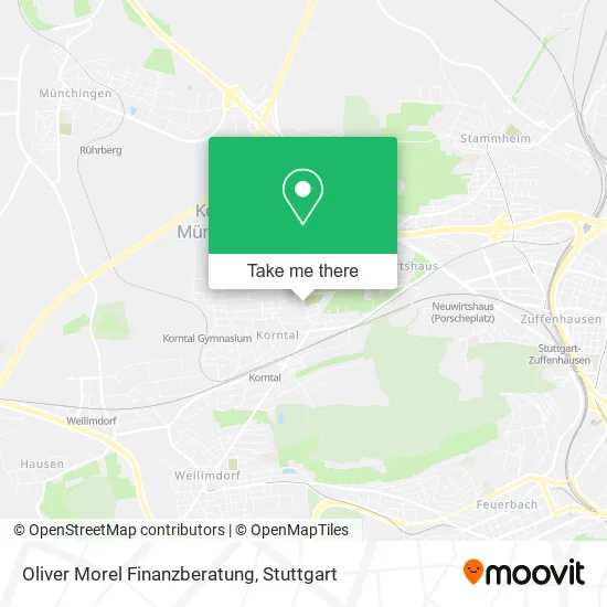 Карта Oliver Morel Finanzberatung