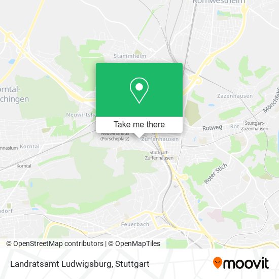 Landratsamt Ludwigsburg map