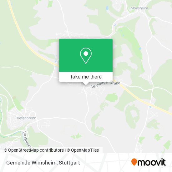 Gemeinde Wimsheim map