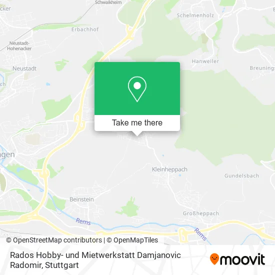 Карта Rados Hobby- und Mietwerkstatt Damjanovic Radomir
