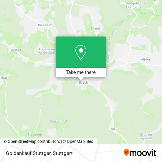 Карта Goldankauf Stuttgar
