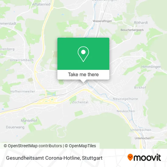 Карта Gesundheitsamt Corona-Hotline