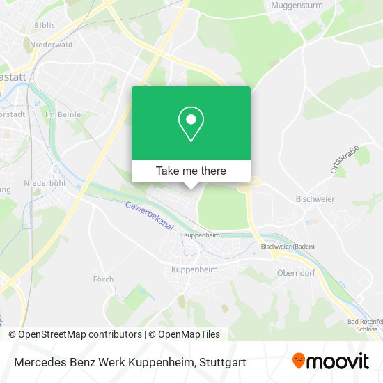 Mercedes Benz Werk Kuppenheim map