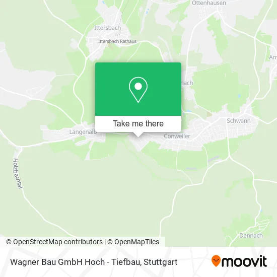 Карта Wagner Bau GmbH Hoch - Tiefbau