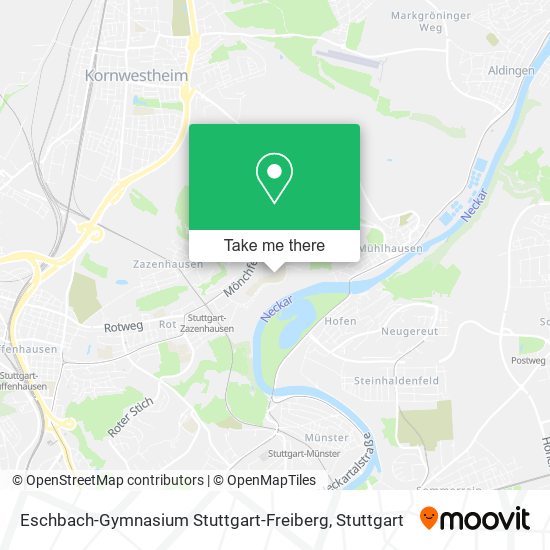 Eschbach-Gymnasium Stuttgart-Freiberg map