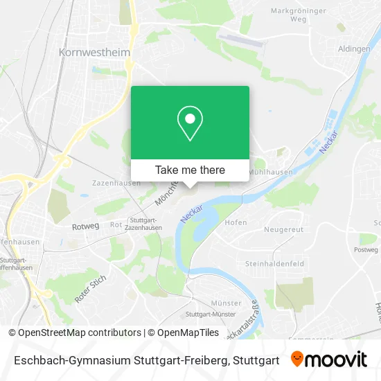 Карта Eschbach-Gymnasium Stuttgart-Freiberg