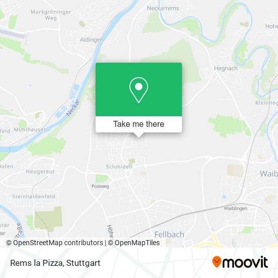 Rems la Pizza map