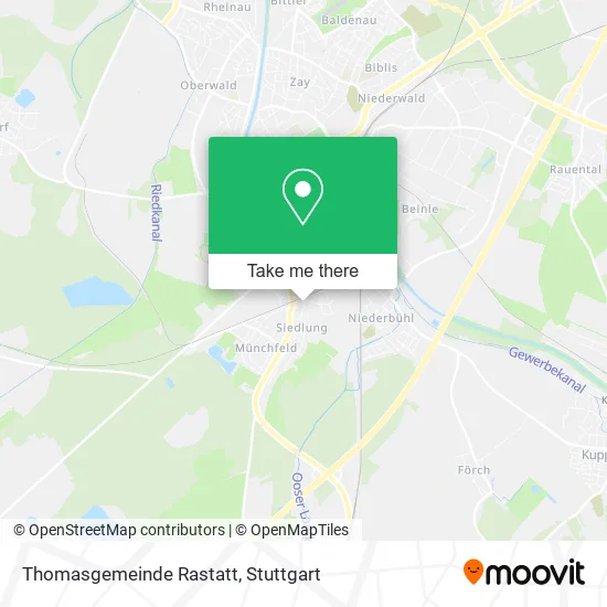 Карта Thomasgemeinde Rastatt