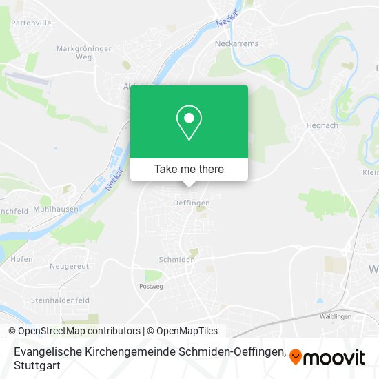 Evangelische Kirchengemeinde Schmiden-Oeffingen map