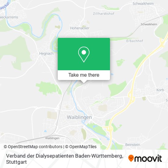 Verband der Dialysepatienten Baden-Württemberg map
