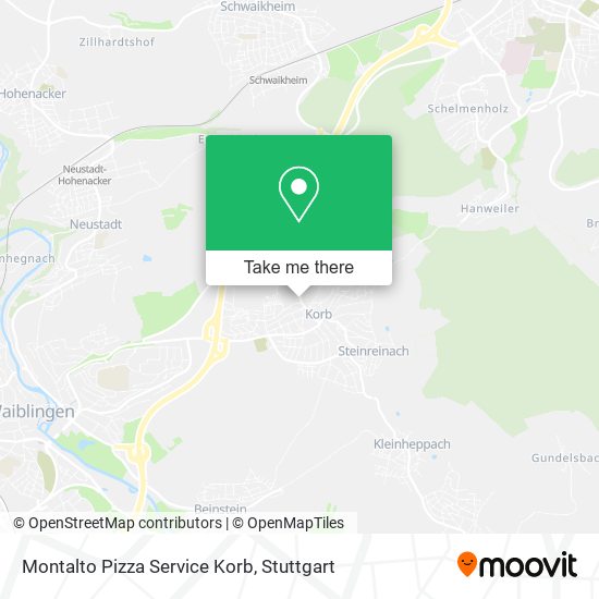 Montalto Pizza Service Korb map