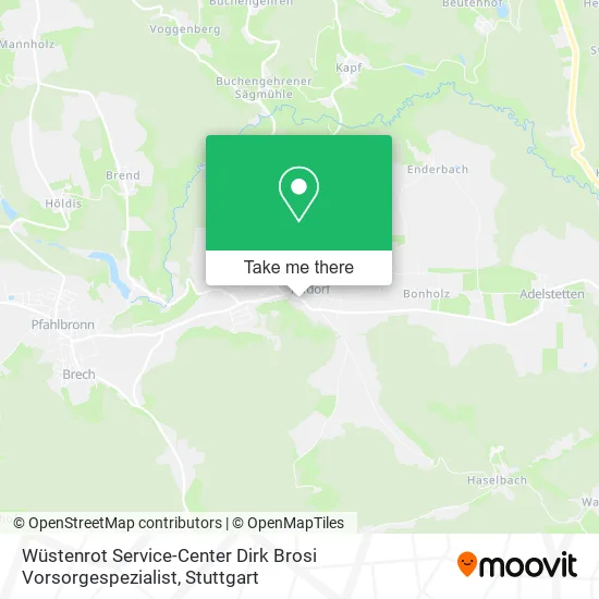 Карта Wüstenrot Service-Center Dirk Brosi Vorsorgespezialist