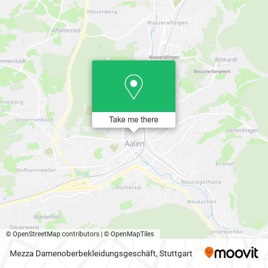 Mezza Damenoberbekleidungsgeschäft map