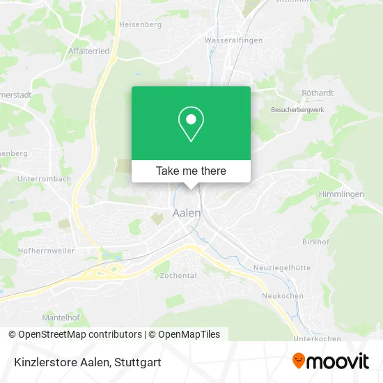 Карта Kinzlerstore Aalen