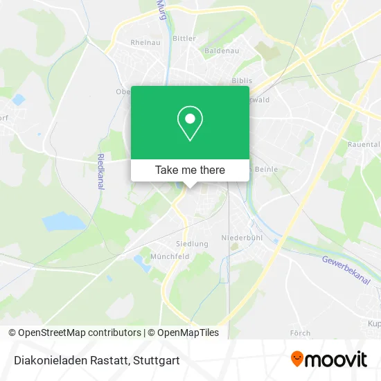 Карта Diakonieladen Rastatt