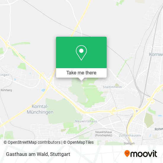 Gasthaus am Wald map