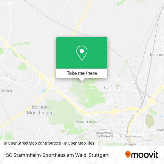 Карта SC Stammheim-Sporthaus am Wald