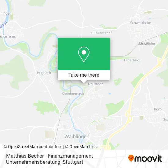 Карта Matthias Becher - Finanzmanagement Unternehmensberatung