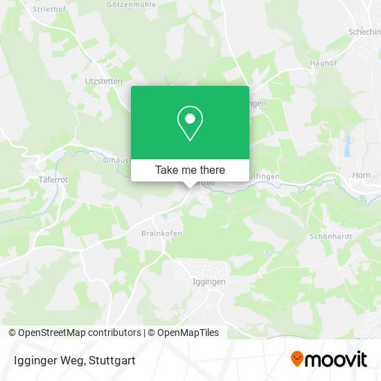 Igginger Weg map