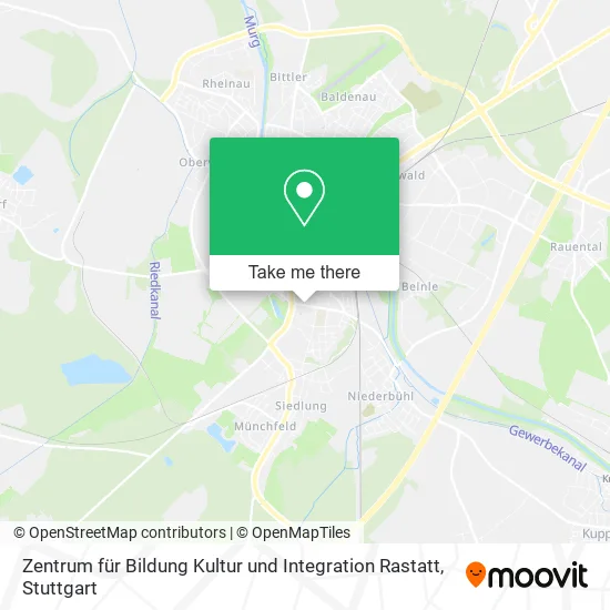 Карта Zentrum für Bildung Kultur und Integration Rastatt