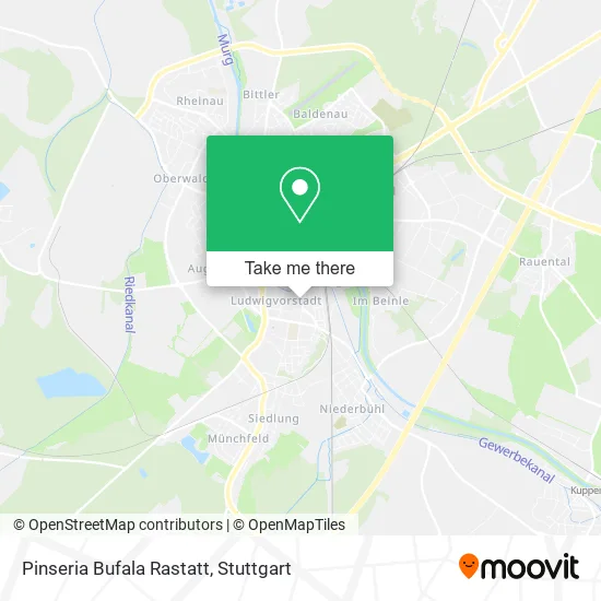 Карта Pinseria Bufala Rastatt