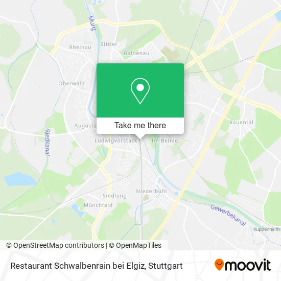 Карта Restaurant Schwalbenrain bei Elgiz