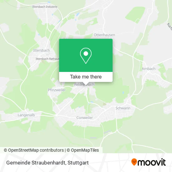 Карта Gemeinde Straubenhardt