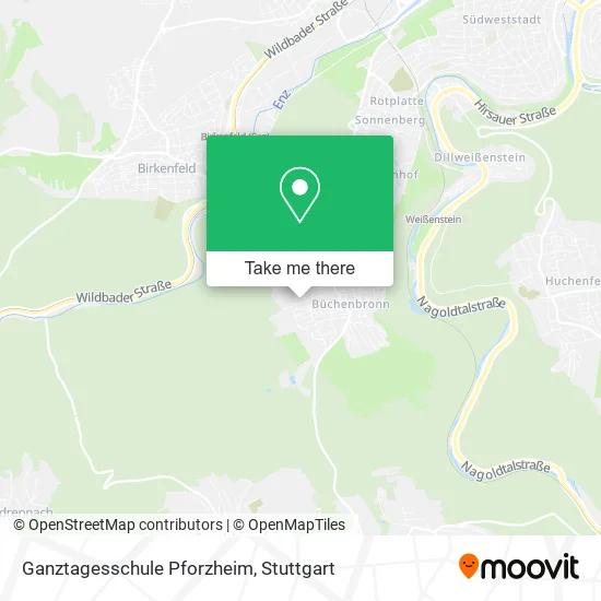 Карта Ganztagesschule Pforzheim