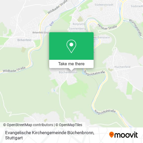 Evangelische Kirchengemeinde Büchenbronn map