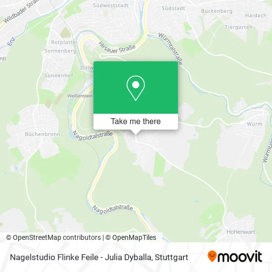Карта Nagelstudio Flinke Feile - Julia Dyballa