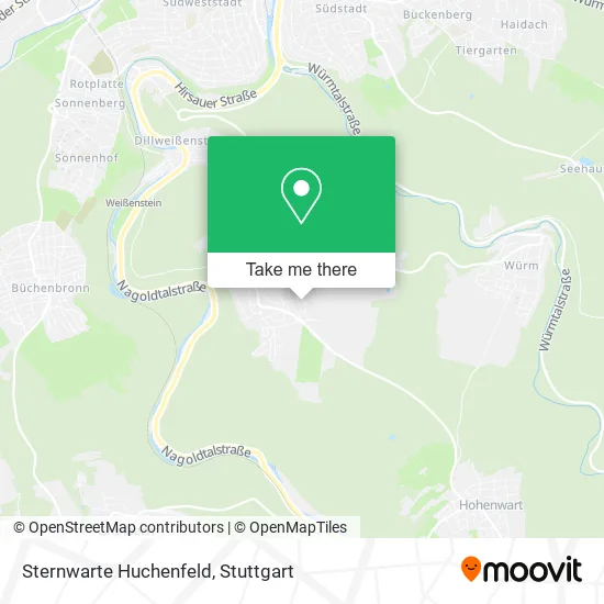 Карта Sternwarte Huchenfeld