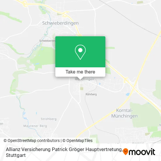 Карта Allianz Versicherung Patrick Gröger Hauptvertretung