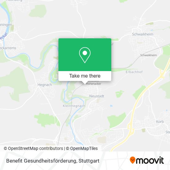 Benefit Gesundheitsförderung map