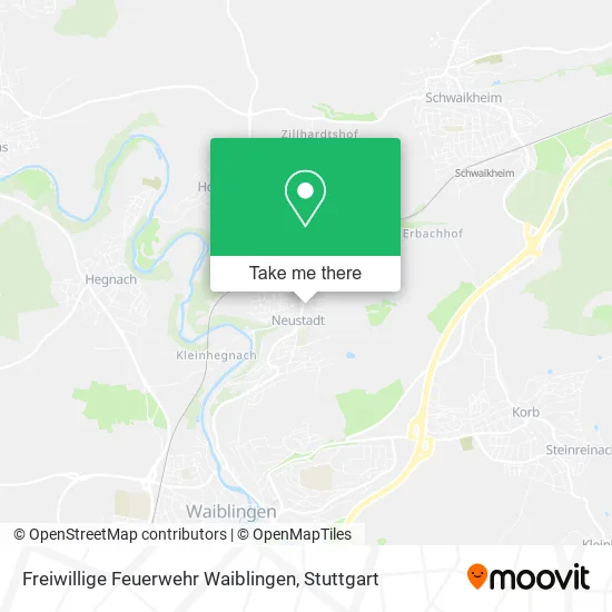 Карта Freiwillige Feuerwehr Waiblingen
