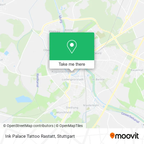 Карта Ink Palace Tattoo Rastatt