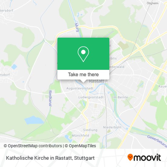 Katholische Kirche in Rastatt map