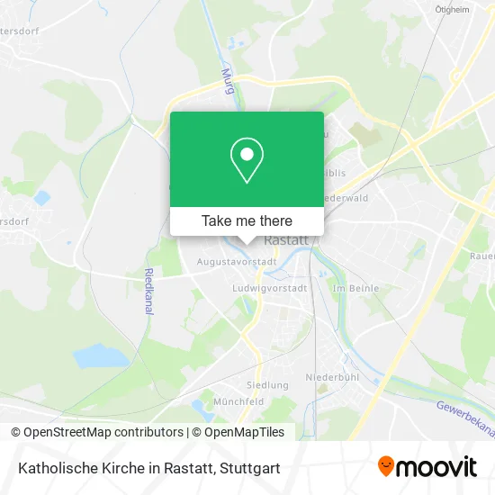 Карта Katholische Kirche in Rastatt