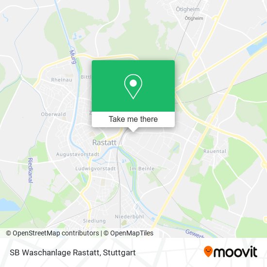SB Waschanlage Rastatt map