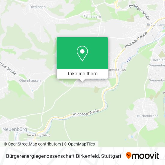 Карта Bürgerenergiegenossenschaft Birkenfeld