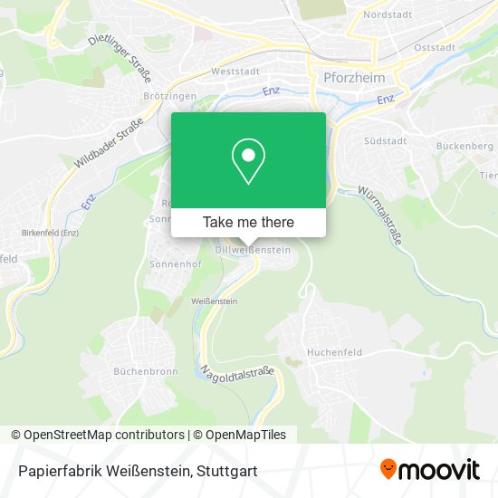 Карта Papierfabrik Weißenstein