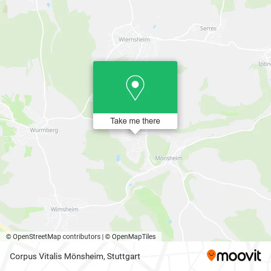 Карта Corpus Vitalis Mönsheim