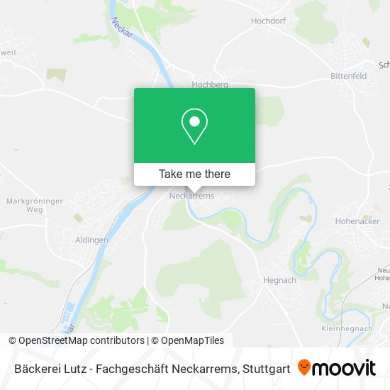 Bäckerei Lutz - Fachgeschäft Neckarrems map