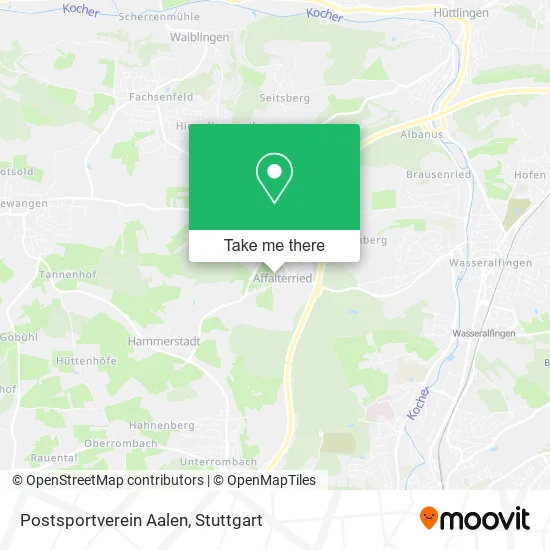 Postsportverein Aalen map