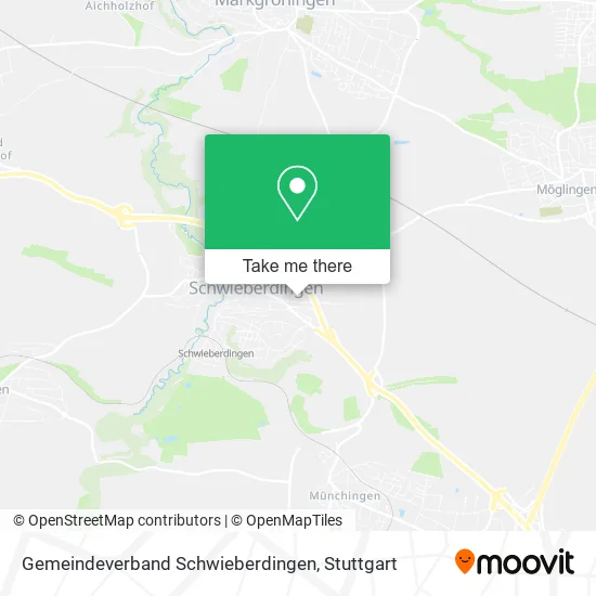 Карта Gemeindeverband Schwieberdingen
