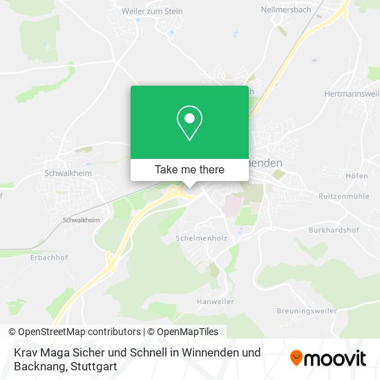 Карта Krav Maga Sicher und Schnell in Winnenden und Backnang