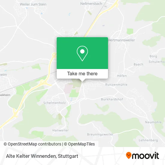 Карта Alte Kelter Winnenden