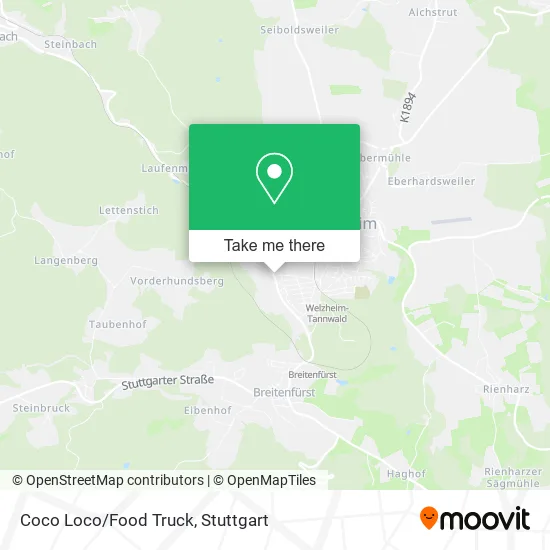 Карта Coco Loco/Food Truck