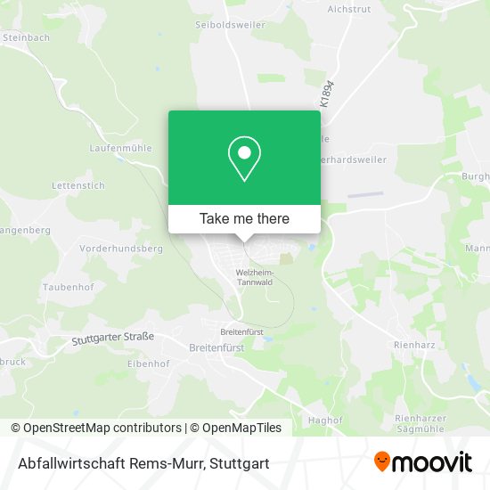 Карта Abfallwirtschaft Rems-Murr